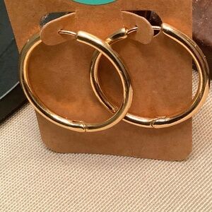 Gold Plated Hoop Earrings